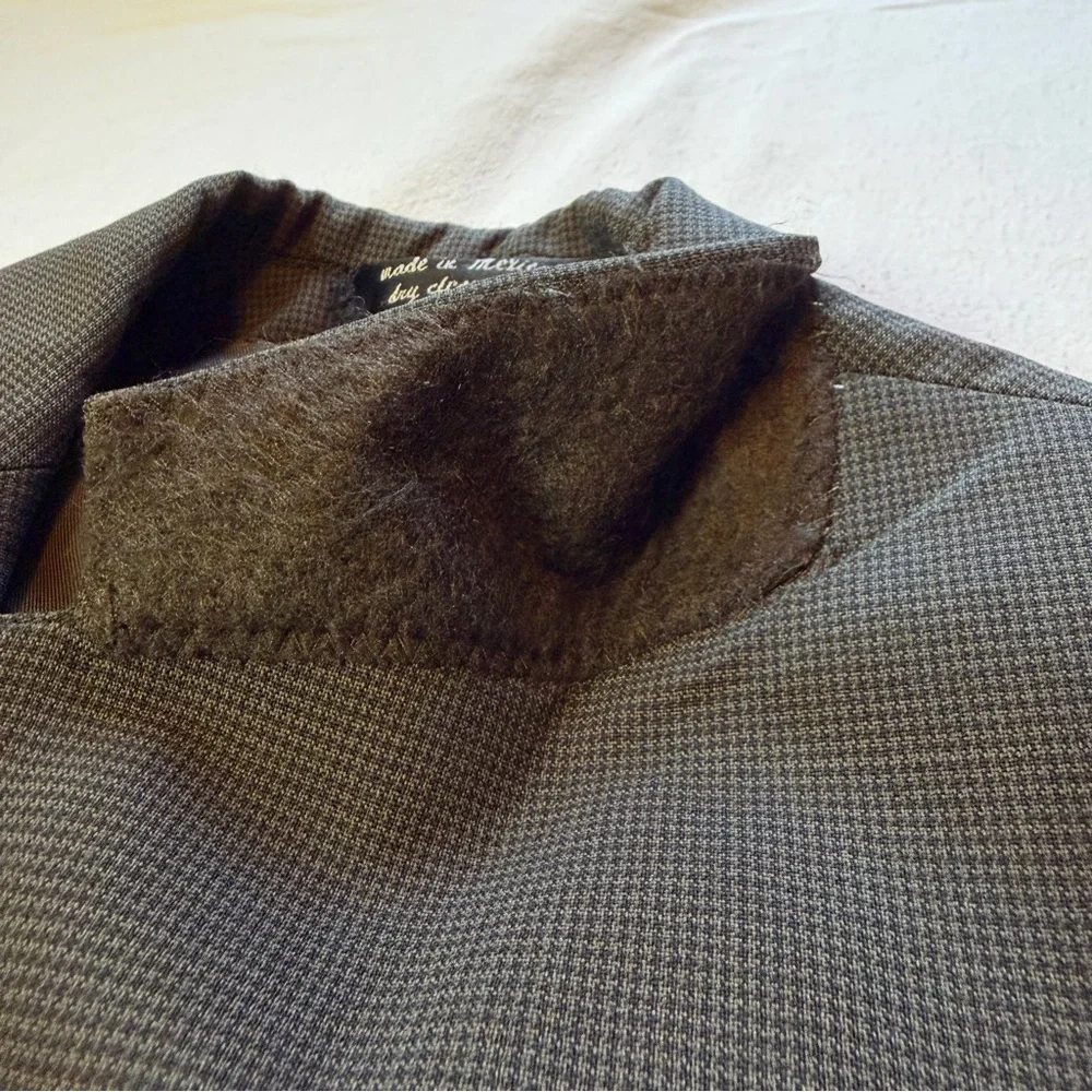 Andrew Fezza Men's Classic Black & Gray Houndstooth‎ Blazer Size 36R